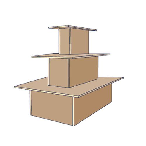 Rectangle 3 Tier Island Display Stand